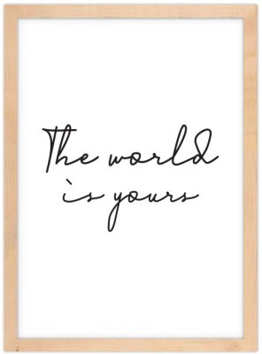 The world is yours! Φράσεις Πίνακες σε καμβά 20 x 30 εκ. (44721)