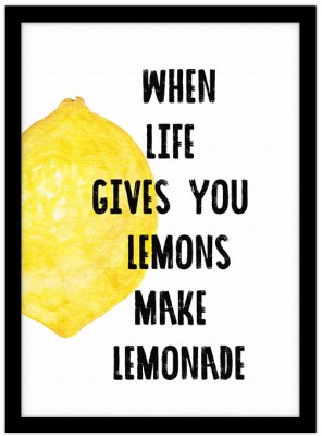 Lemonade, Φράσεις, Πίνακες σε καμβά, 20 x 30 εκ. (44724)