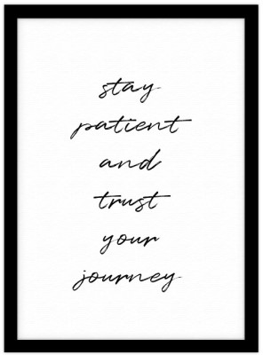 Houseart Stay patient!, Φράσεις, Πίνακες σε καμβά, 15 x 20 εκ.
