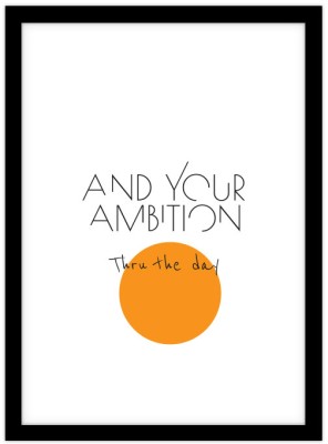 Houseart Your Ambition, Φράσεις, Πίνακες σε καμβά, 15 x 20 εκ.