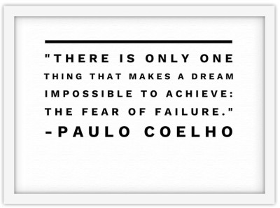 Λόγια του Paulo Coelho Φράσεις Πίνακες σε καμβά 30 x 20 εκ. (44735)