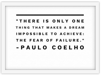Houseart Λόγια του Paulo Coelho, Φράσεις, Πίνακες σε καμβά, 20 x 15 εκ.