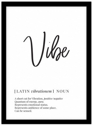 Vibe, Φράσεις, Πίνακες σε καμβά, 20 x 30 εκ. (44737)
