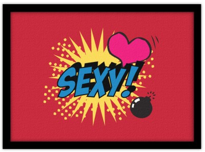 Μοντέρνο λογότυπο ''sexy'', Κόμικς, Πίνακες σε καμβά, 20 x 15 εκ.