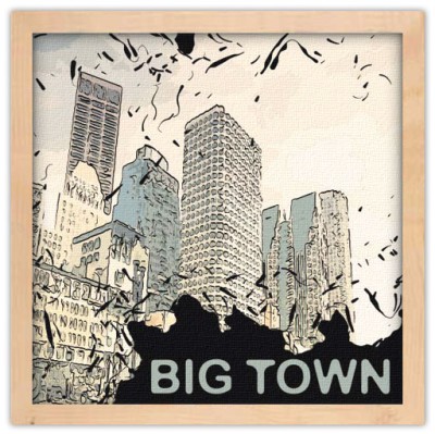 Big Town Κόμικς Πίνακες σε καμβά 50 x 50 cm (16145)
