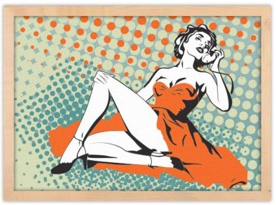 Pin-up κορίτσι, Κόμικς, Πίνακες σε καμβά, 20 x 15 εκ.