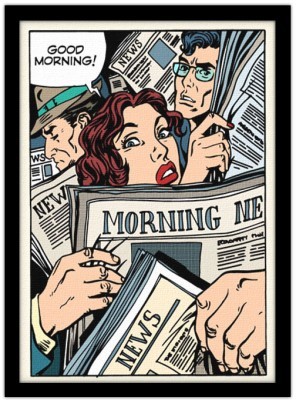 Καλημέρα!, Κόμικς, Πίνακες σε καμβά, 15 x 20 εκ.