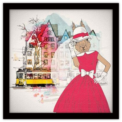 Mrs. Rabbit, Κόμικς, Πίνακες σε καμβά, 40 x 40 εκ.