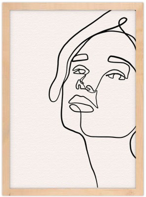 Μοιραία κοπέλα, Line Art, Πίνακες σε καμβά, 15 x 20 εκ.