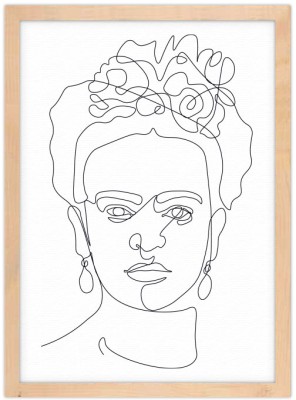 Frida Kahlo, Line Art, Πίνακες σε καμβά, 15 x 20 εκ.