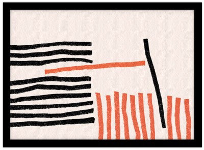 Κάθετες και οριζόντιες γραμμές, Line Art, Πίνακες σε καμβά, 20 x 15 εκ.