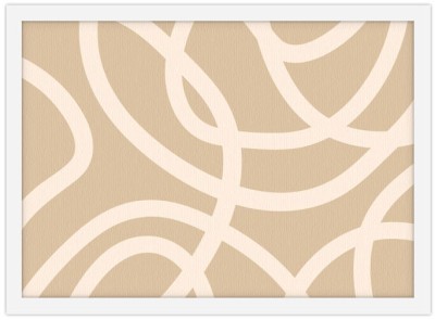 Λευκές ακαθόριστες γραμμές Line Art Πίνακες σε καμβά 30 x 20 εκ. (43371)