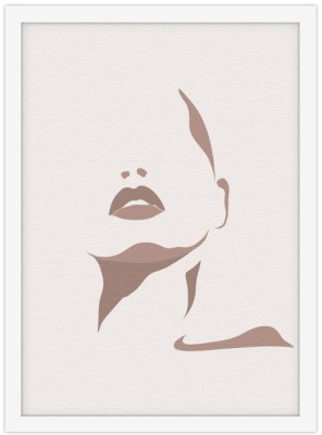 Lips, Line Art, Πίνακες σε καμβά, 15 x 20 εκ.