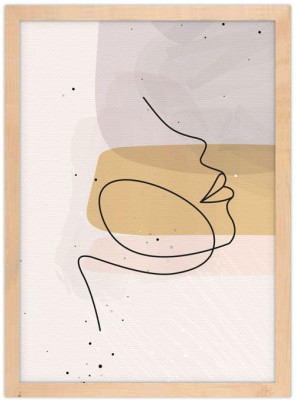 Γραμμικό πρόσωπο Line Art Πίνακες σε καμβά 20 x 30 εκ. (43383)