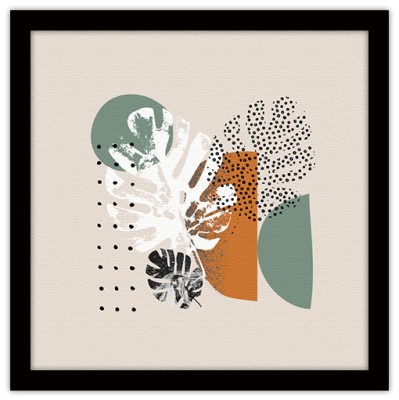 Γραμμικά φυτά και σχήματα, Line Art, Πίνακες σε καμβά, 40 x 40 εκ. (44750)