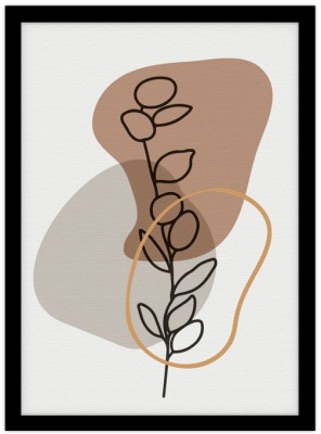 Plant outline, Line Art, Πίνακες σε καμβά, 15 x 20 εκ.