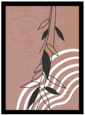 Lines and leaves, Line Art, Πίνακες σε καμβά, 15 x 20 εκ.