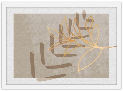 Brown plant, Line Art, Πίνακες σε καμβά, 30 x 20 εκ. (43424)