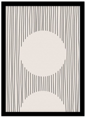 Lines and circles, Line Art, Πίνακες σε καμβά, 20 x 30 εκ. (43448)