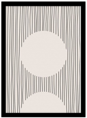 Lines and circles, Line Art, Πίνακες σε καμβά, 15 x 20 εκ.