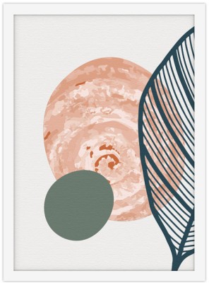 Pink circle, Line Art, Πίνακες σε καμβά, 15 x 20 εκ.