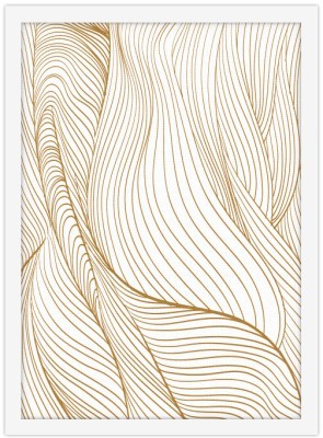 Χρυσές γραμμές Line Art Πίνακες σε καμβά 20 x 30 εκ. (45645)