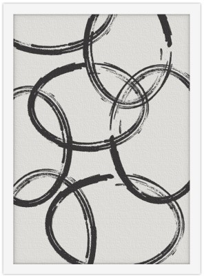 Περίγραμμα κύκλων Line Art Πίνακες σε καμβά 20 x 30 εκ. (45649)