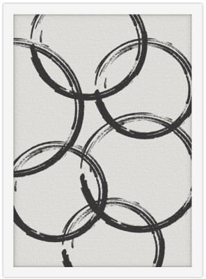 Ενωμένα κυκλάκια Line Art Πίνακες σε καμβά 20 x 30 εκ. (45651)