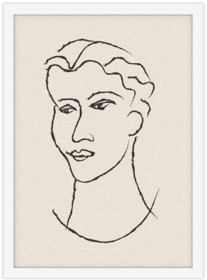 Γοητευτικός Άνδρας, Line Art, Πίνακες σε καμβά, 20 x 30 εκ. (45668)