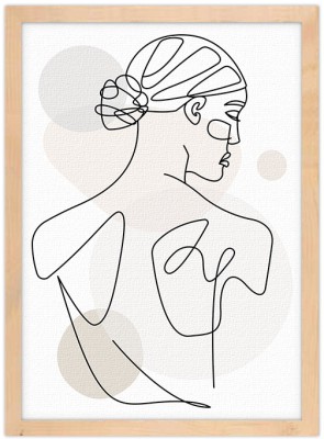 Γραμμική πλάτη, Line Art, Πίνακες σε καμβά, 15 x 20 εκ.