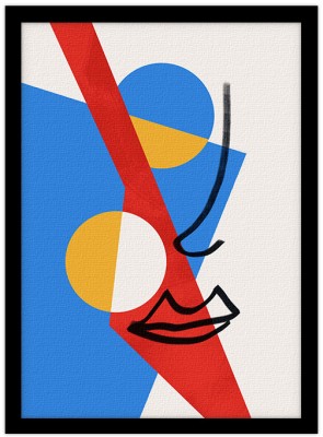 Red, blue & yellow, Line Art, Πίνακες σε καμβά, 20 x 30 εκ. (45677)