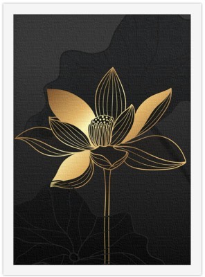 Φινετσάτο λουλούδι, Line Art, Πίνακες σε καμβά, 20 x 30 εκ. (45688)