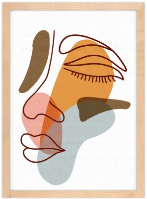Shapes and colors, Line Art, Πίνακες σε καμβά, 15 x 20 εκ.