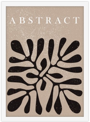Abstract black plant, Line Art, Πίνακες σε καμβά, 20 x 30 εκ. (45727)