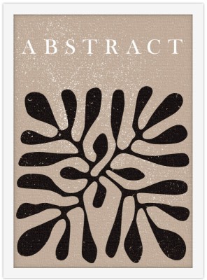 Abstract black plant, Line Art, Πίνακες σε καμβά, 15 x 20 εκ.