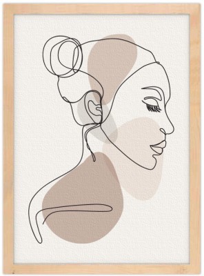 Pretty woman Line Art Πίνακες σε καμβά 20 x 30 εκ. (45735)