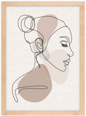 Pretty woman, Line Art, Πίνακες σε καμβά, 15 x 20 εκ.