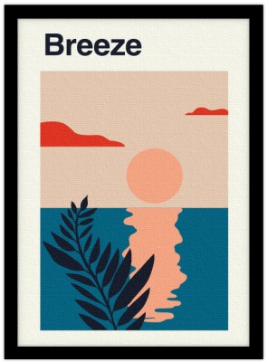 Summer breeze, Line Art, Πίνακες σε καμβά, 15 x 20 εκ.