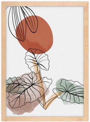 Σχεδιάγραμμα φυτών Line Art Πίνακες σε καμβά 20 x 30 εκ. (45851)