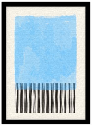 Blue shape Line Art Πίνακες σε καμβά 20 x 30 εκ. (45859)