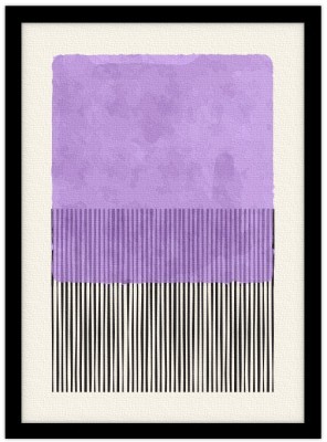 Purple shape, Line Art, Πίνακες σε καμβά, 20 x 30 εκ. (45862)