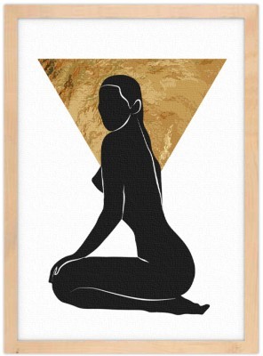 Αισθησιακή σκιά κοπέλας, Line Art, Πίνακες σε καμβά, 20 x 30 εκ. (45891)