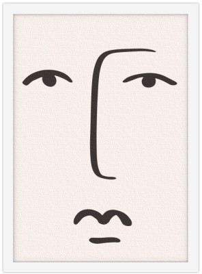 Image face, Line Art, Πίνακες σε καμβά, 15 x 20 εκ.