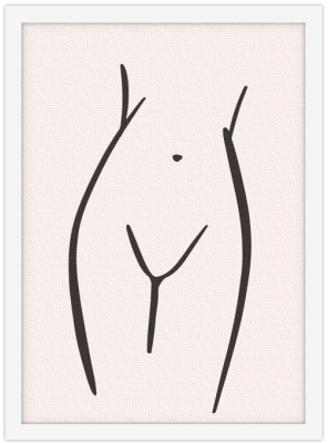 Naked body, Line Art, Πίνακες σε καμβά, 20 x 30 εκ. (45896)