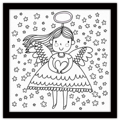 Νεράιδα, Μικροί ζωγράφοι DIY, Πίνακες σε καμβά, 40 x 40