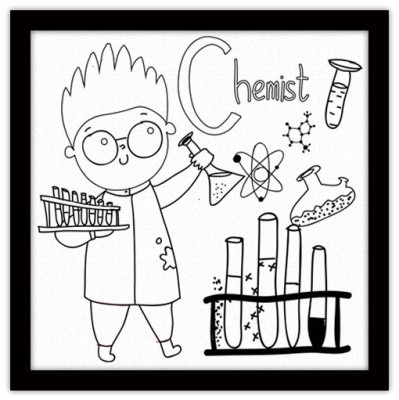 Χημικός, Μικροί ζωγράφοι DIY, Πίνακες σε καμβά, 40 x 40