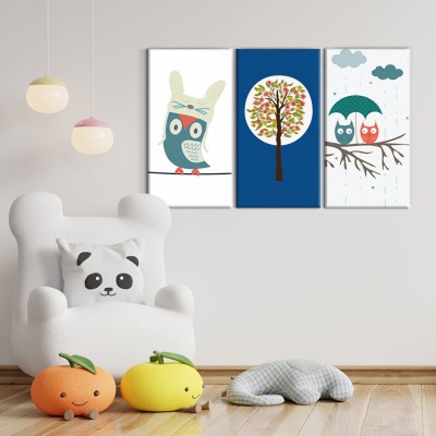 Houseart Κουκουβάγιες, Παιδικά, Multipanel, 120 x 75 εκ.