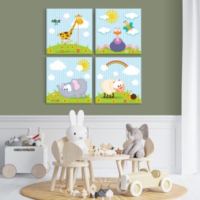 Houseart Zωάκια, Παιδικά, Multipanel, 100 x 100 εκ.