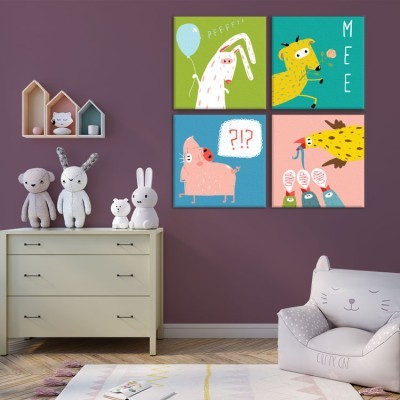 Βάτραχος, Παιδικά, Multipanel, 100 x 100 εκ.