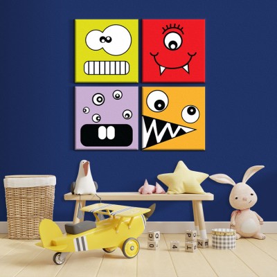 Houseart Τερατάκια, Παιδικά, Multipanel, 100 x 100 εκ.